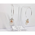 Pineapple Hoop Earrings