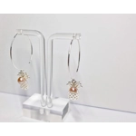 Pineapple Hoop Earrings
