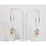 Pineapple Hoop Earrings