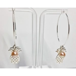 Pineapple Hoop Earrings