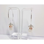 Pineapple Hoop Earrings