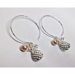 Pineapple Hoop Earrings