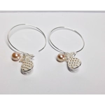 Pineapple Hoop Earrings