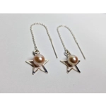 Thread Through Star Earrings