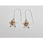 Thread Through Star Earrings
