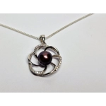 Noir Blossom Pendant