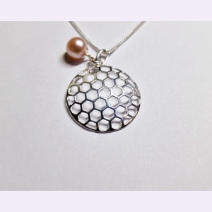Domed Honeycomb Pendant