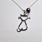 Cat's Outline Pendant
