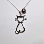 Cat's Outline Pendant