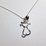 Cat's Outline Pendant