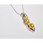 Pea Pod Three Pendant