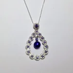 Opulent Lustre In Purple Pendant
