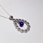 Opulent Lustre In Purple Pendant