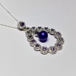 Opulent Lustre In Purple Pendant