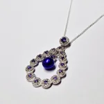 Opulent Lustre In Purple Pendant