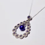 Opulent Lustre In Purple Pendant