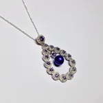 Opulent Lustre In Purple Pendant
