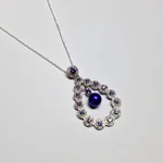 Opulent Lustre In Purple Pendant