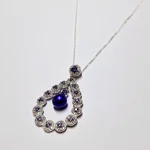 Opulent Lustre In Purple Pendant