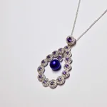 Opulent Lustre In Purple Pendant