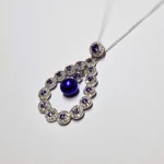 Opulent Lustre In Purple Pendant