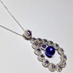 Opulent Lustre In Purple Pendant