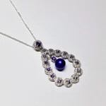 Opulent Lustre In Purple Pendant