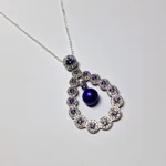 Opulent Lustre In Purple Pendant