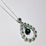 Opulent Lustre In Green Pendant