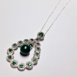 Opulent Lustre In Green Pendant