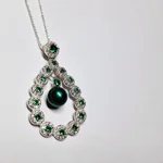 Opulent Lustre In Green Pendant
