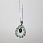 Opulent Lustre In Green Pendant
