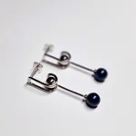 Luna Wave Pearl Drop Earrings