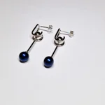Luna Wave Pearl Drop Earrings