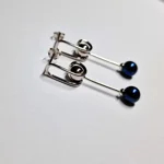 Luna Wave Pearl Drop Earrings