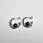 Hoop Crossover Earrings