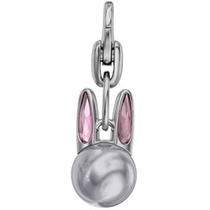 Bunny Pearl Crystal Charm - ..