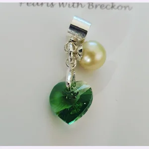 Erinite Crystal Heart Charm