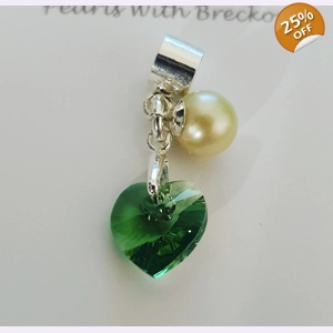 Erinite Crystal Heart Charm
