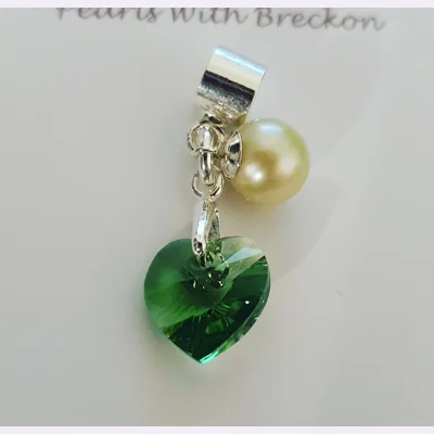 Erinite Crystal Heart Charm