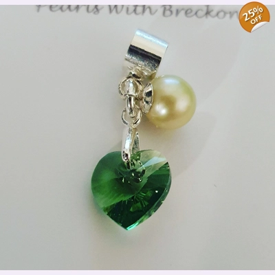 Erinite Crystal Heart Charm