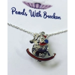 Reindeer Sleigh Cage Pendant