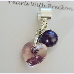 February Birthstone Charm