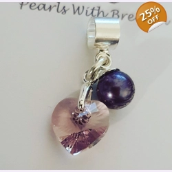 February Birthstone Charm