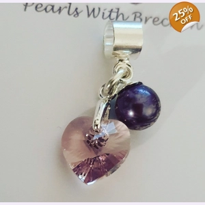 February Birthstone Charm