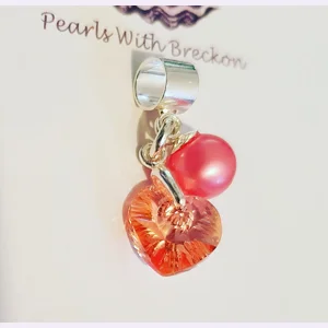 Rose Peach Shimmer Crystal H..