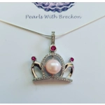Pink Crown Pendant