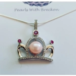 Pink Crown Pendant