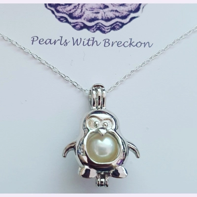 Hungry Penguin Cage Pendant