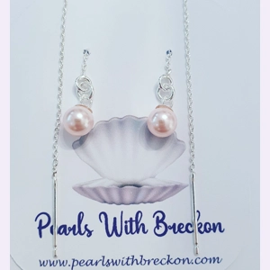 Simple Thread Through Earrings